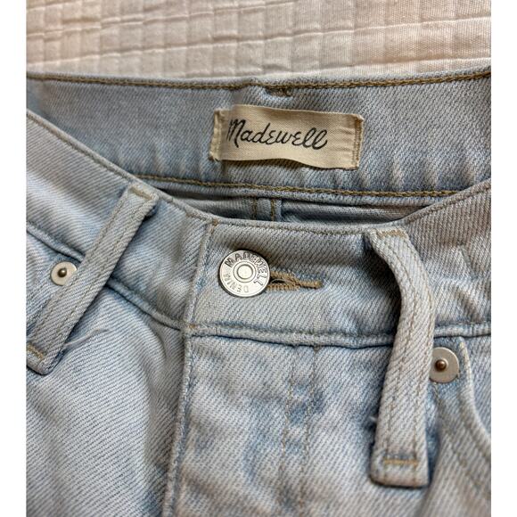 Madewell women The Mom Distressed Light Jean Size 26 - Picture 2 of 4